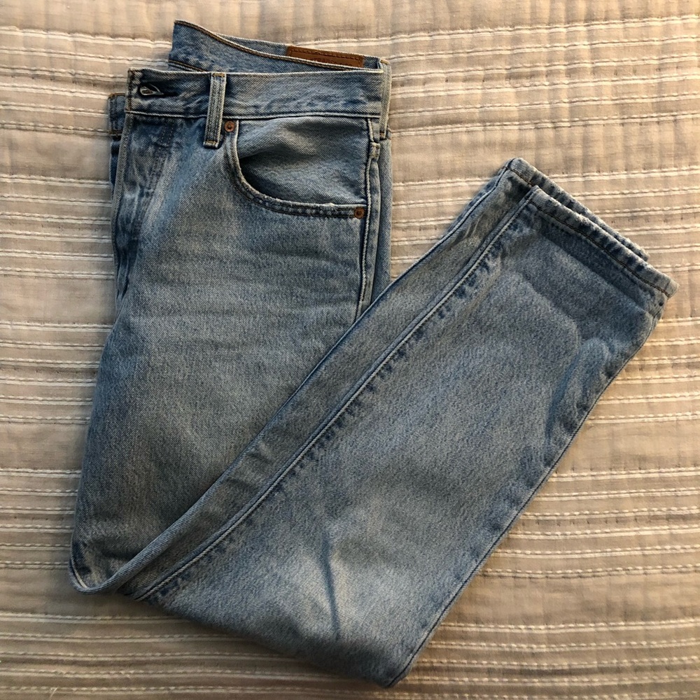 Levi’s button front high waist mom jeans 501s